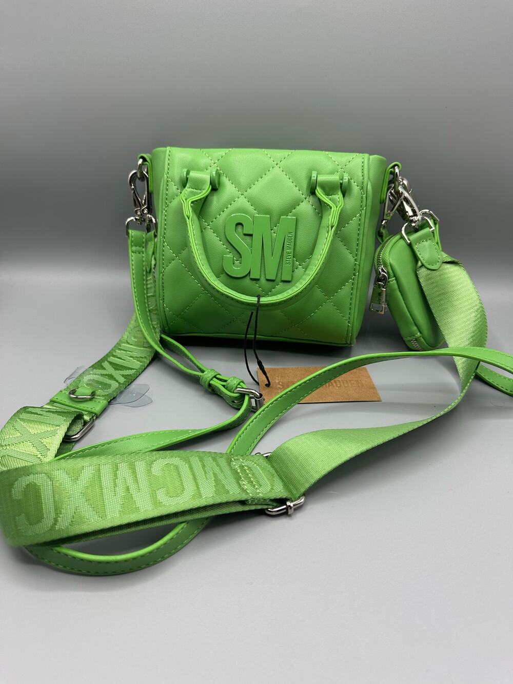 ✨ NWT Steve Madden Bbabi Mini Quilted Crossbody Bag - Green Flare ✨